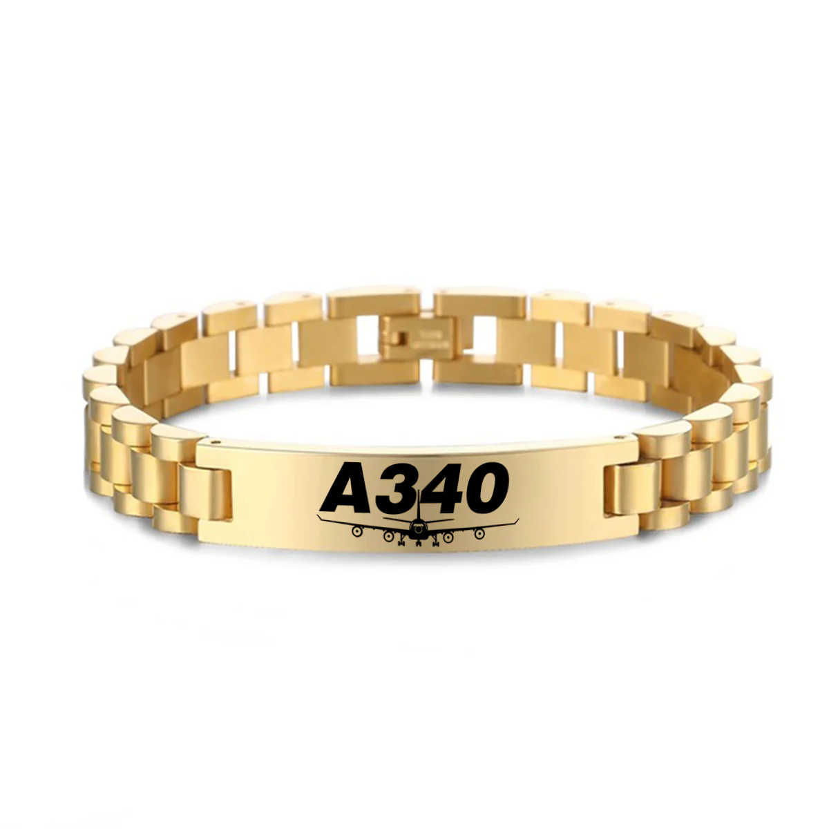 Super Airbus A340 Designed Stainless Steel Chain Bracelets - Image 4