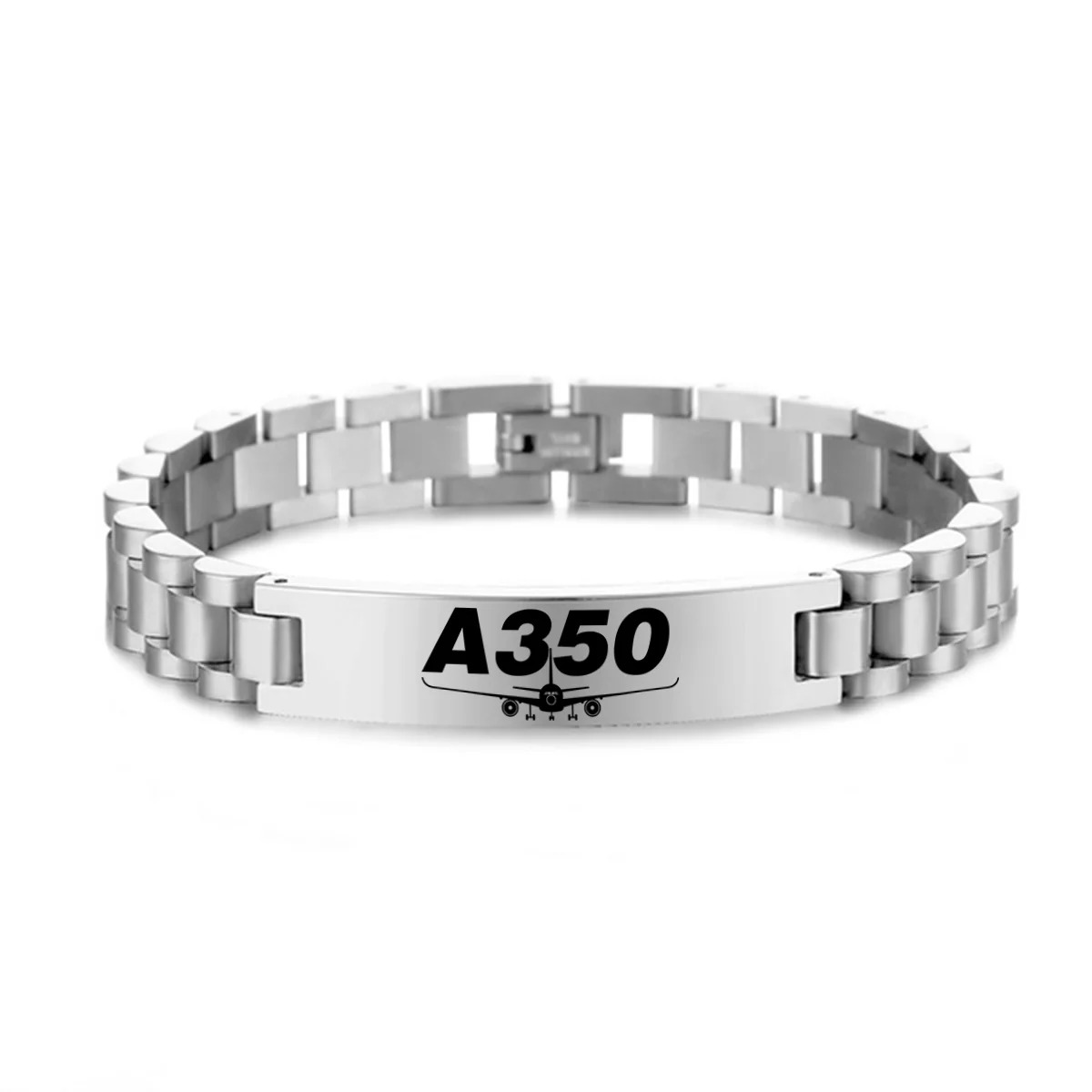 Super Airbus A350 Designed Stainless Steel Chain Bracelets - Image 2