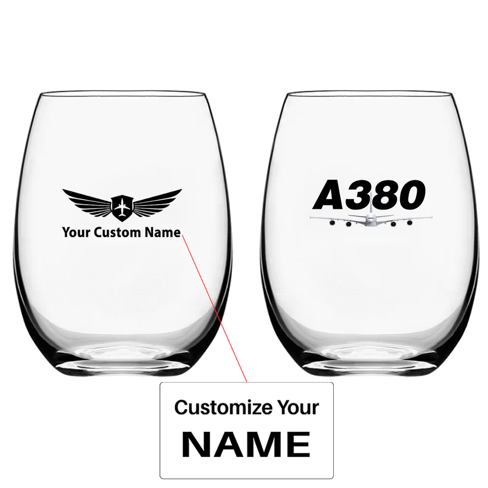Super Airbus A380 Designed Water & Drink Glasses