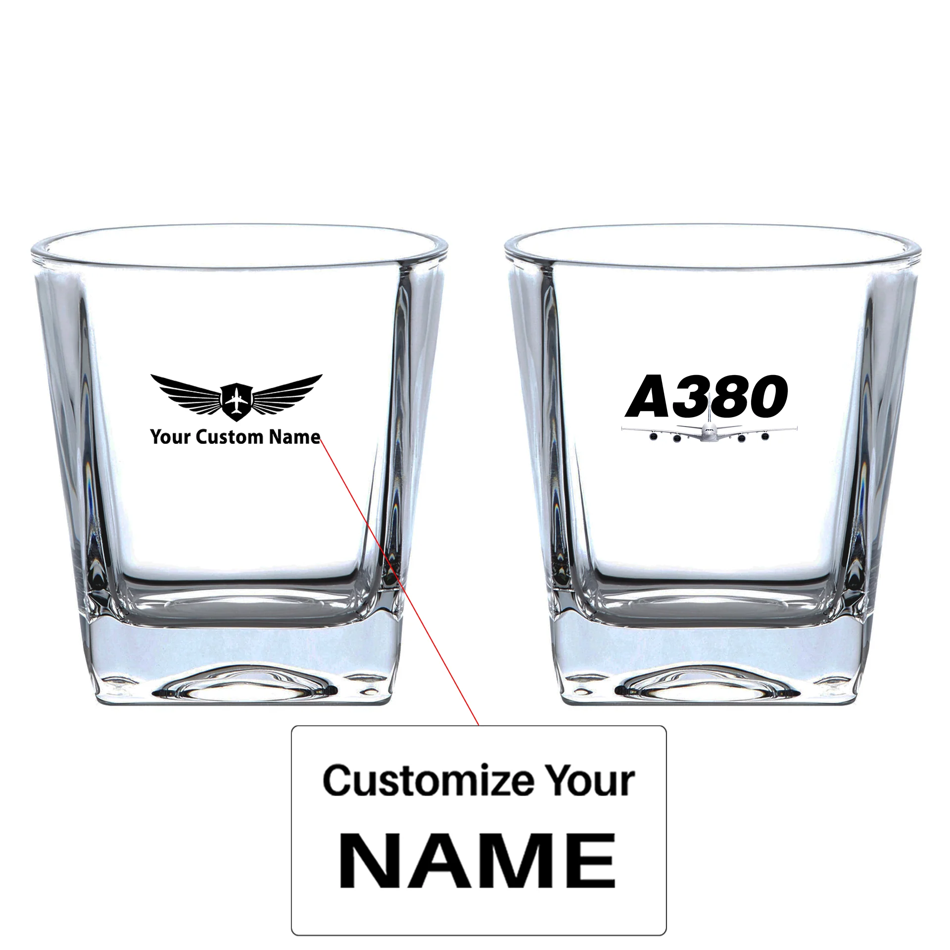 Super Airbus A380 Designed Whiskey Glass
