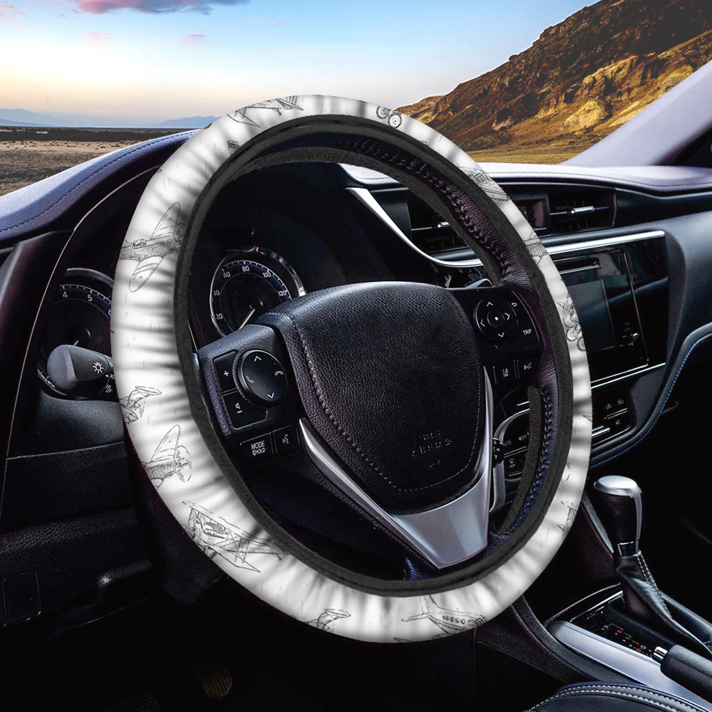 Super Aircrafts Designed Car Steering Wheel Cover - Image 2