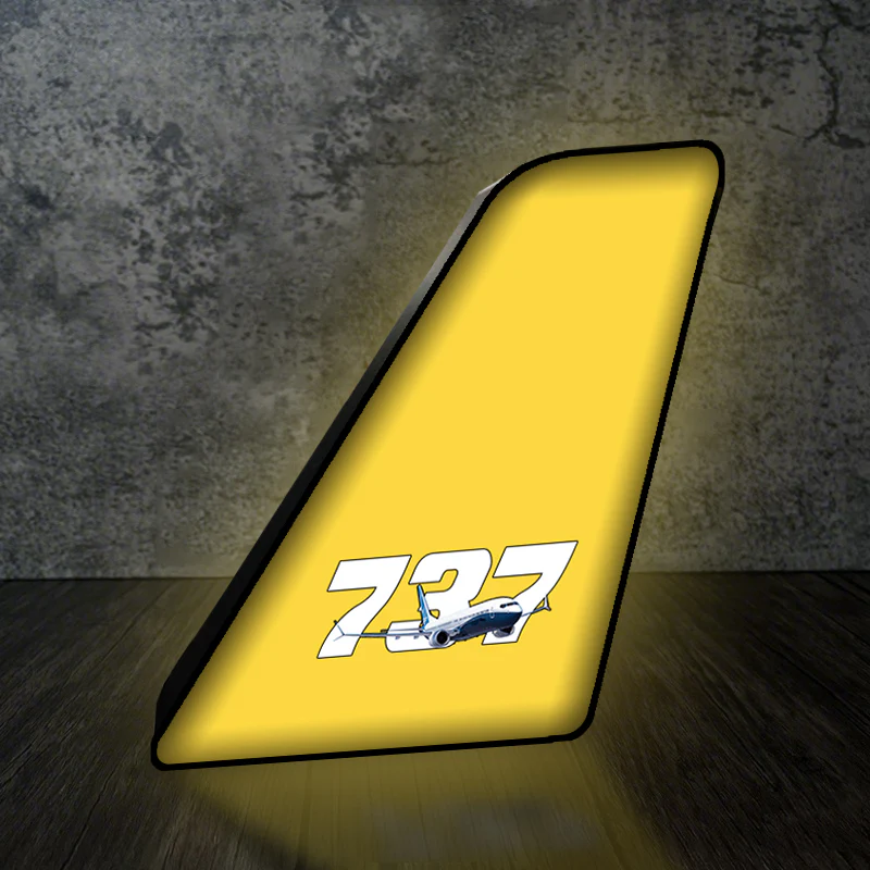 Super Boeing 737 Designed Led Aircraft Tail & 3D Lamp - Image 3