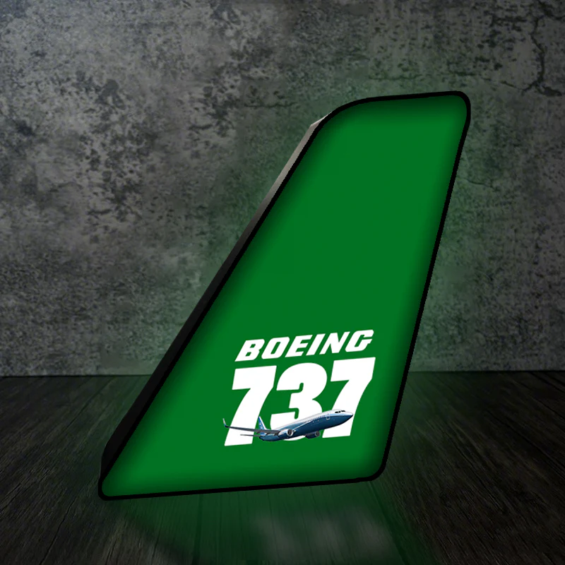 Super Boeing 737+Text Designed Led Aircraft Tail & 3D Lamp - Image 7