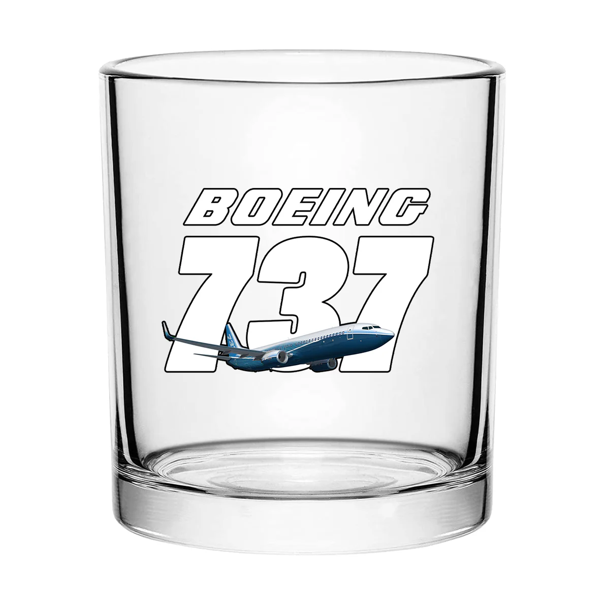 Super Boeing 737+Text Designed Special Whiskey Glasses - Image 2