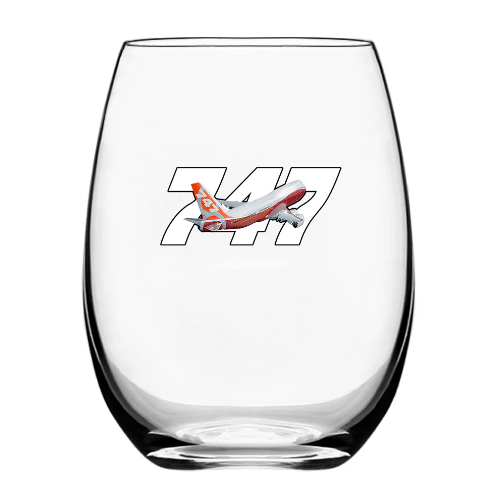 Super Boeing 747 Intercontinental Designed Water & Drink Glasses - Image 2