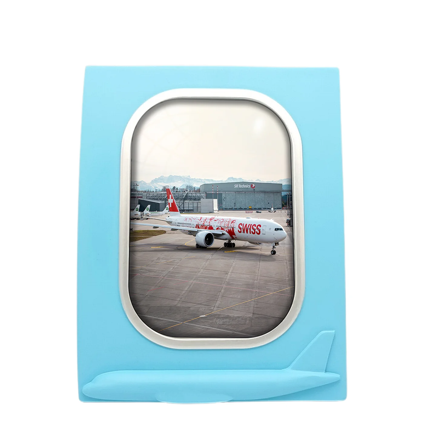 Swiss Airlines Boeing 777 Designed Airplane Window Photo Frame