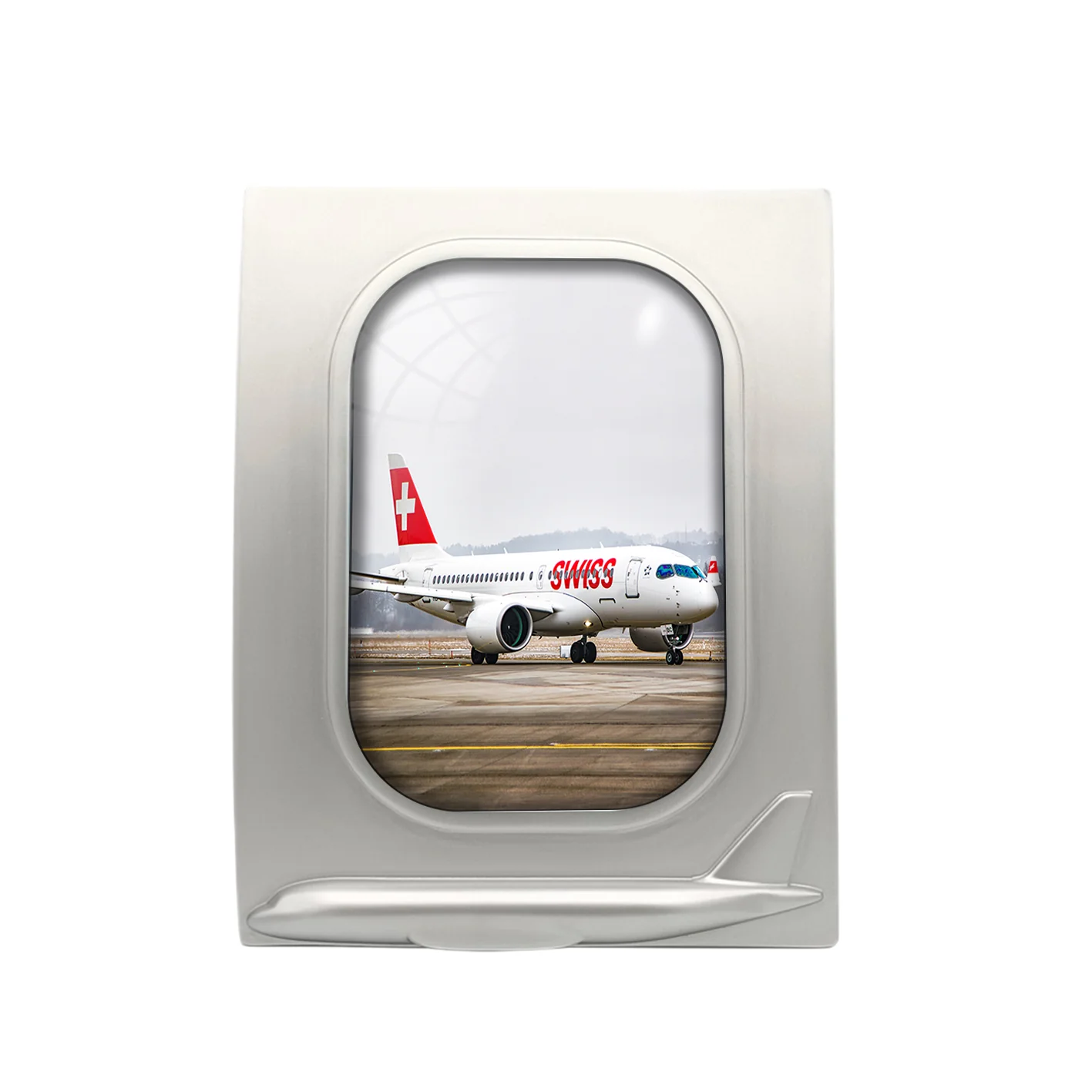 Swiss Airlines Bombardier CS100 Designed Airplane Window Photo Frame - Image 2