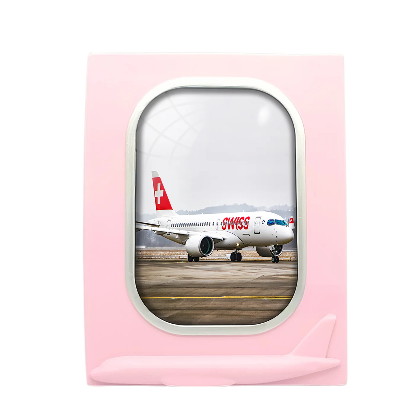 Swiss Airlines Bombardier CS100 Designed Airplane Window Photo Frame - Image 3