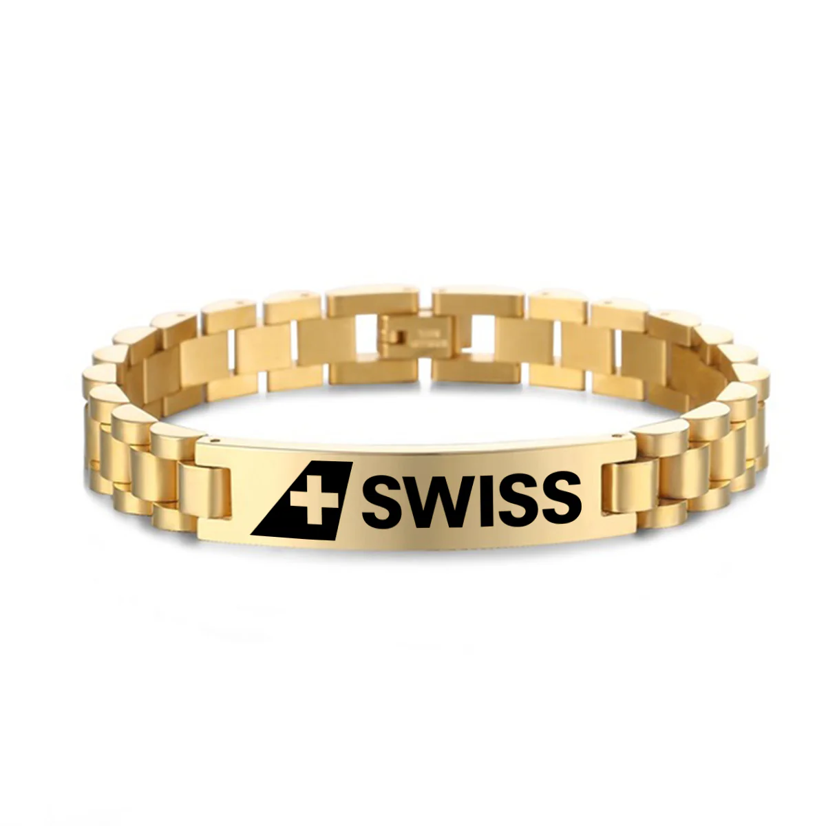 Swiss International Airlines Designed Stainless Steel Chain Bracelets - Image 4