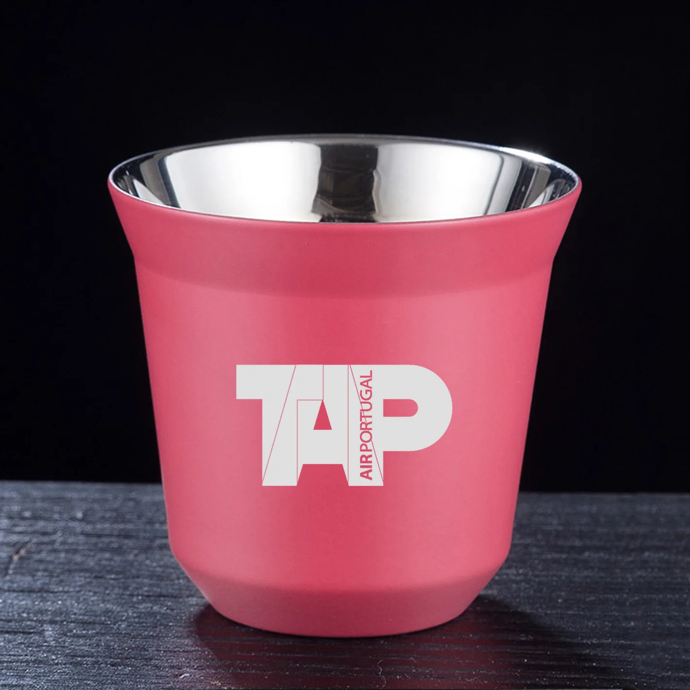 TAP Portugal Airlines Designed Double Wall Stainless Steel Coffee Mugs - Image 12