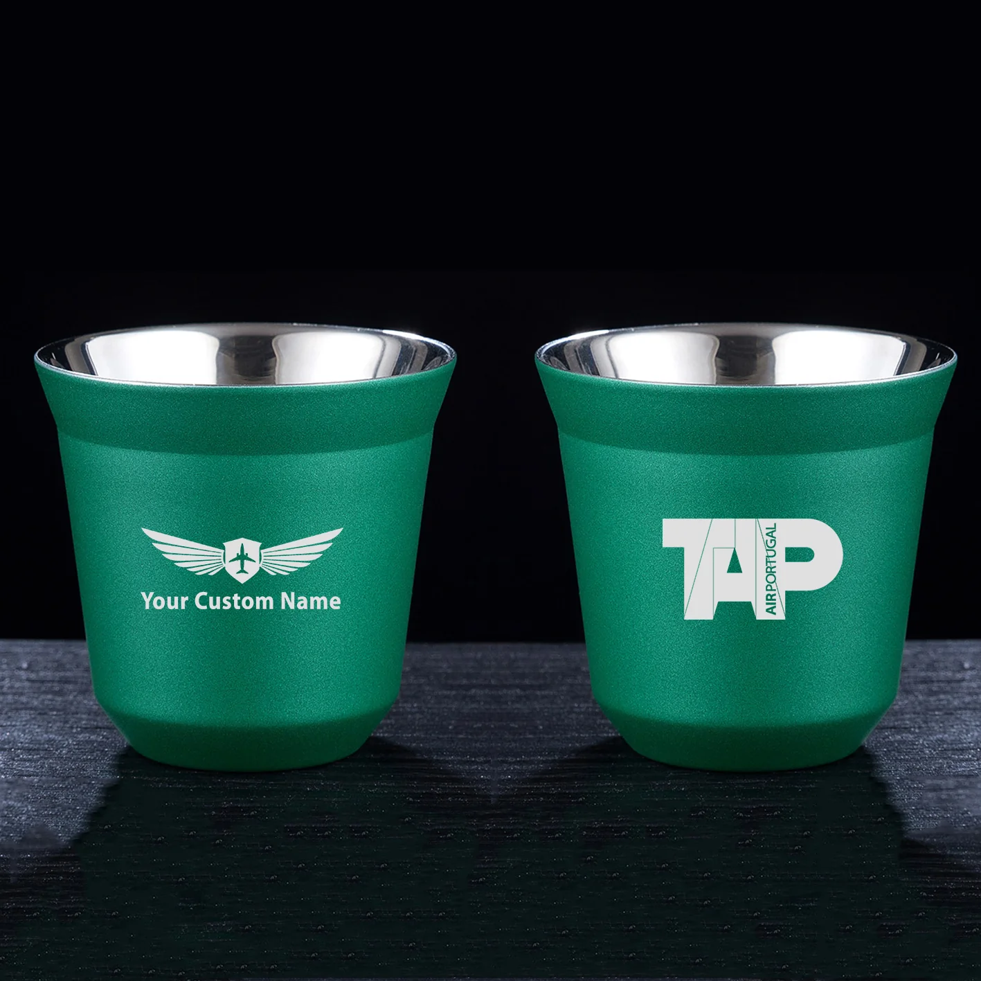 TAP Portugal Airlines Designed Double Wall Stainless Steel Coffee Mugs - Image 13