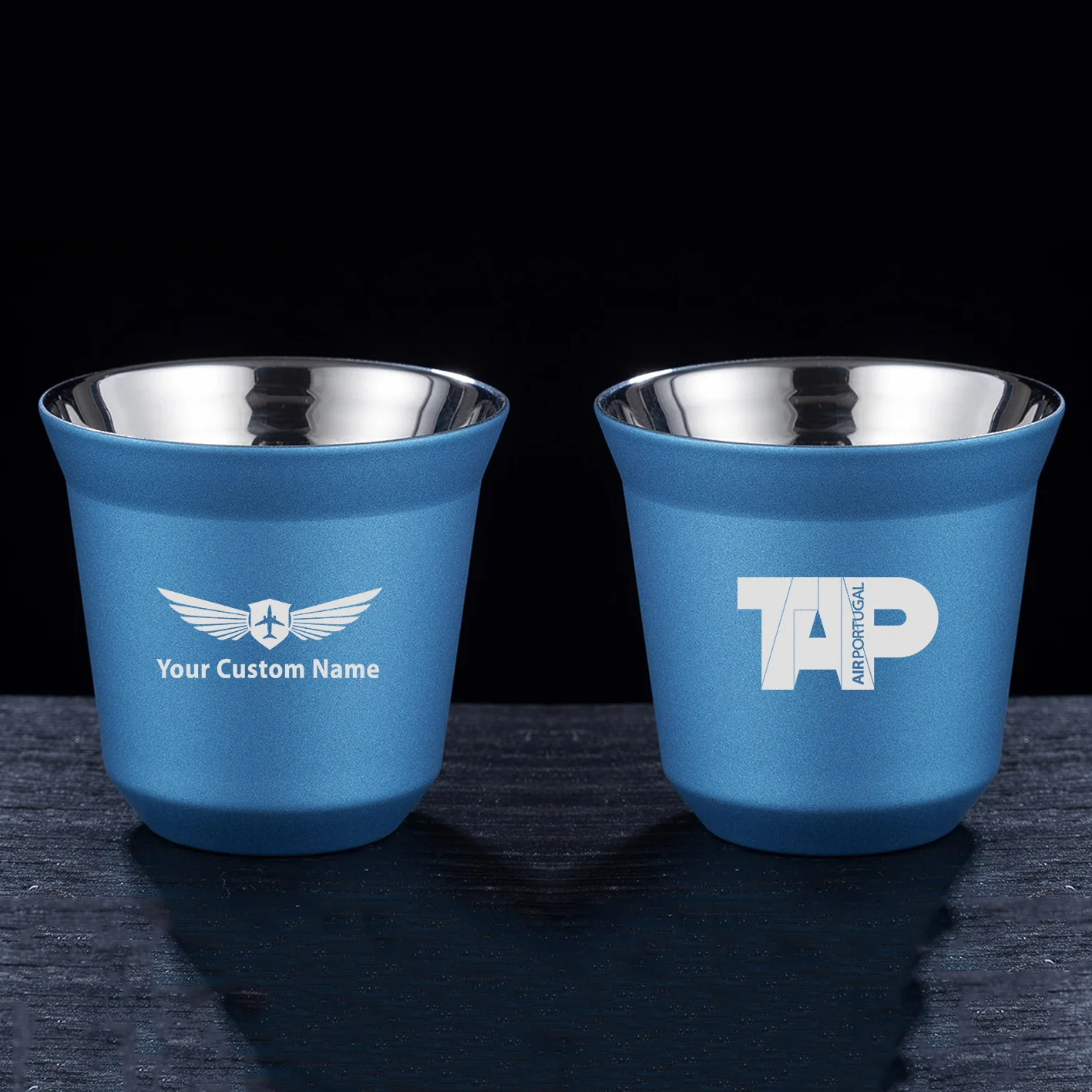 TAP Portugal Airlines Designed Double Wall Stainless Steel Coffee Mugs - Image 5