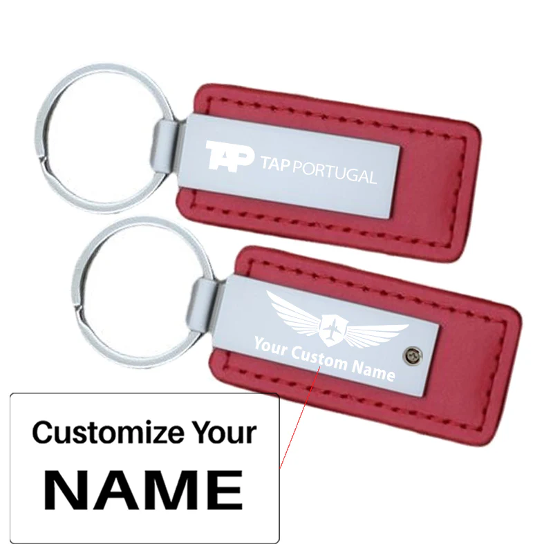 TAP Portugal Airlines Faux Leather Key Chains - Image 19