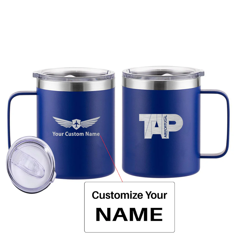 TAP Portugal Airlines Designed Stainless Steel Laser Engraved Mugs - Image 5