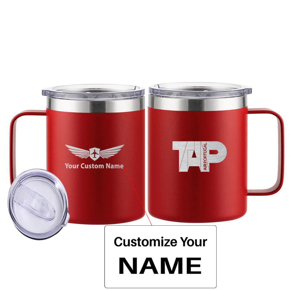 TAP Portugal Airlines Designed Stainless Steel Laser Engraved Mugs - Image 9