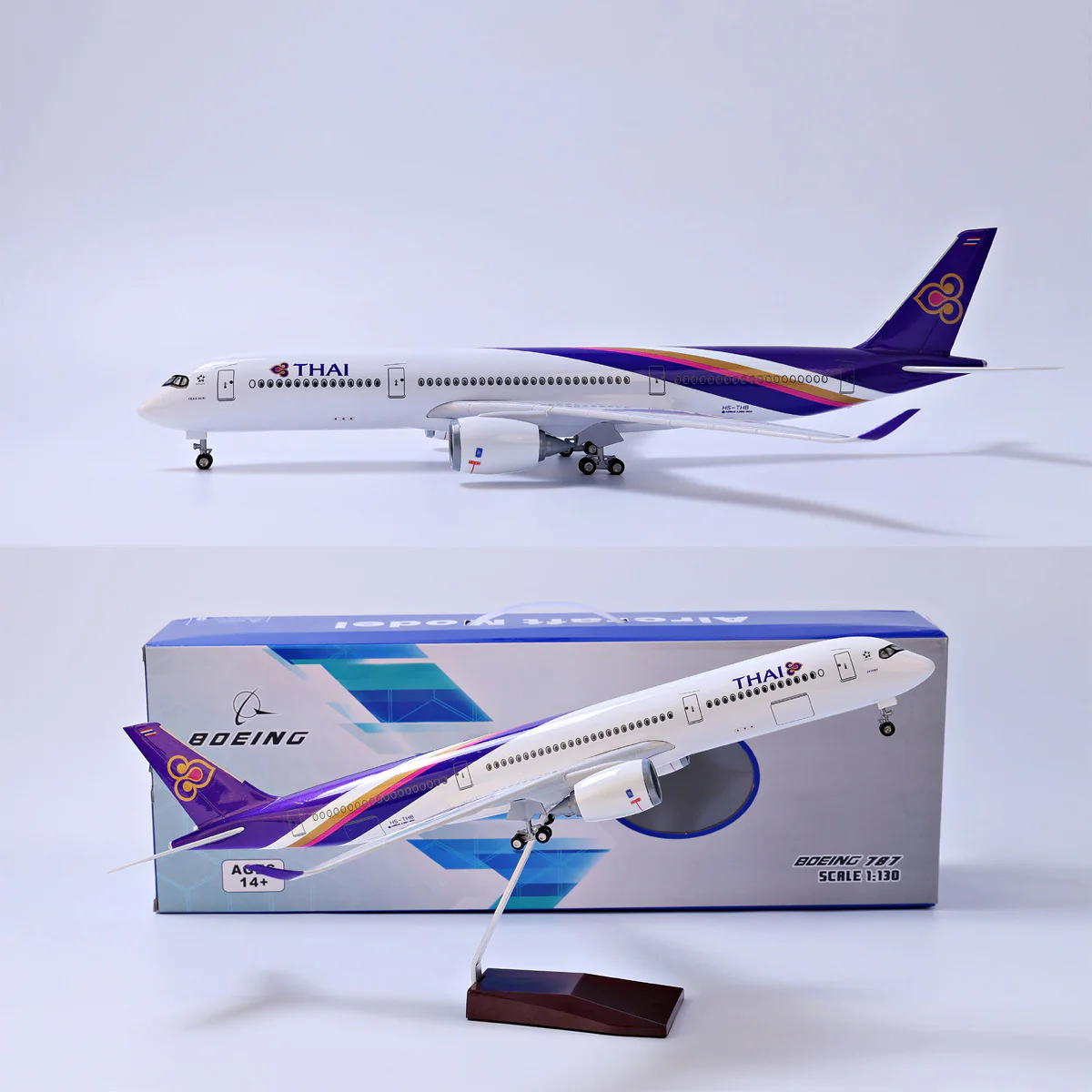 Thai Airways Airbus A350 Airplane Model (1/142 Scale) - Image 3