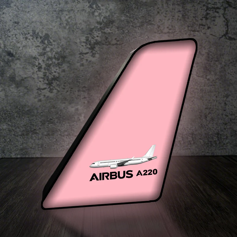 The Airbus A220 Designed Led Aircraft Tail & 3D Lamp - Image 5