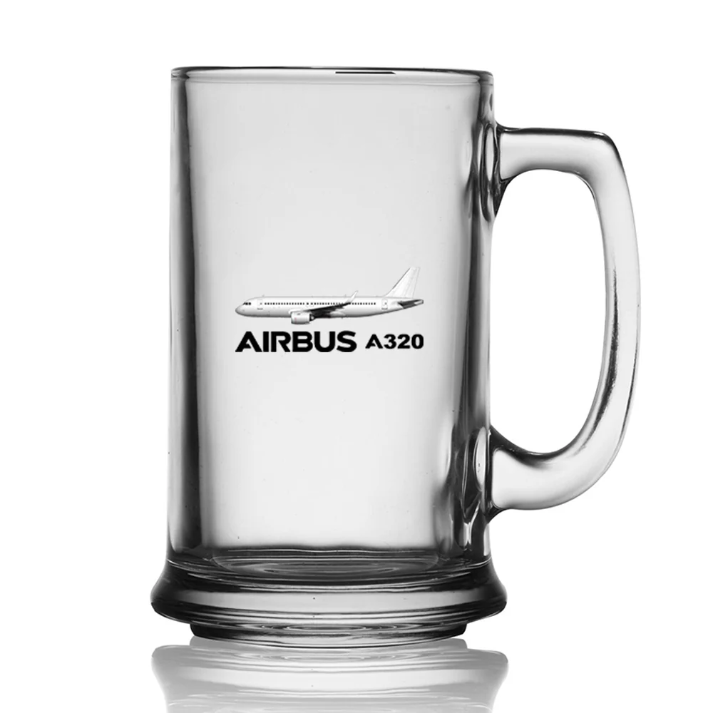 The Airbus A320 Designed Beer Glass with Holder - Image 2