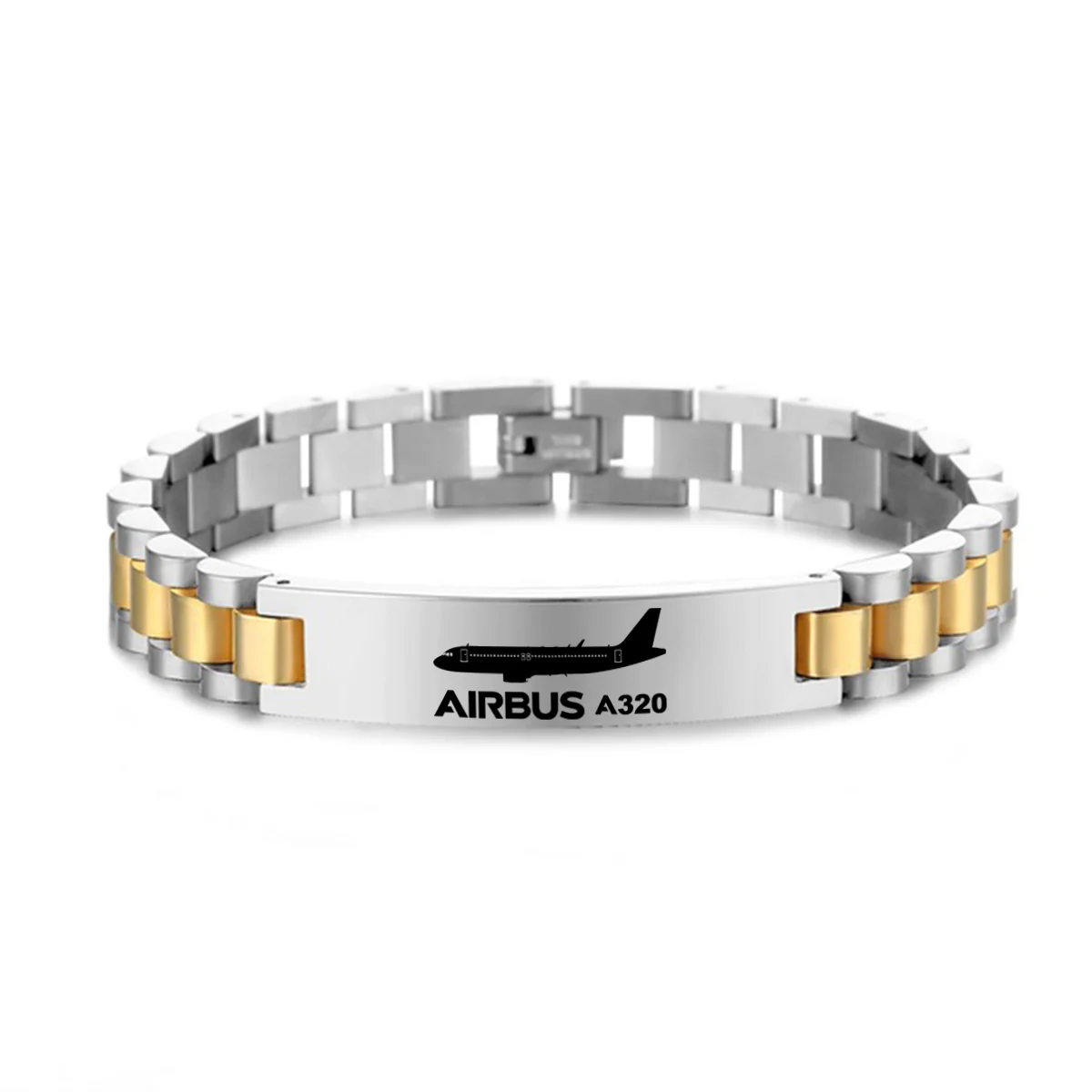 The Airbus A320 Designed Stainless Steel Chain Bracelets - Image 3