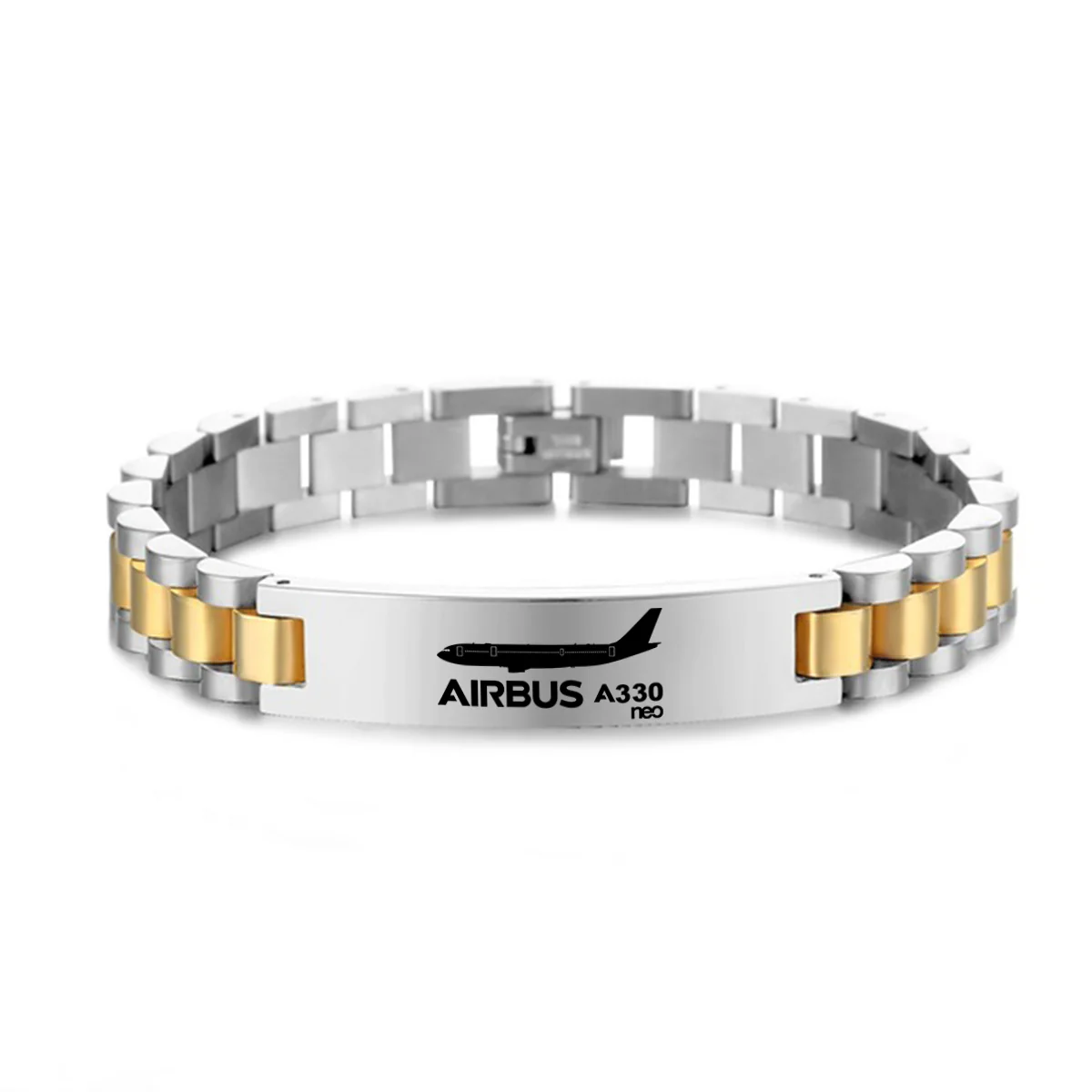 The Airbus A330neo Designed Stainless Steel Chain Bracelets - Image 3
