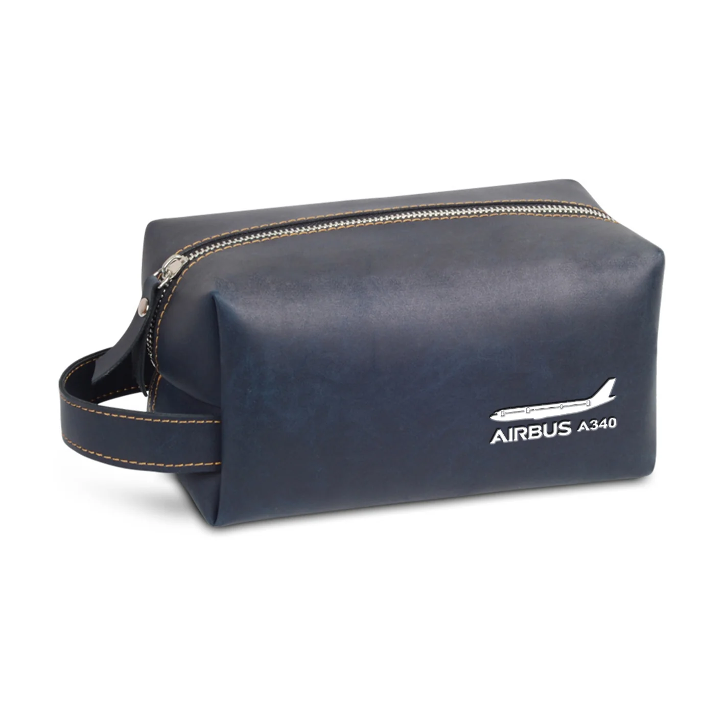 The Airbus A340 Designed Leather Clutch Toiletry Bag - Image 4