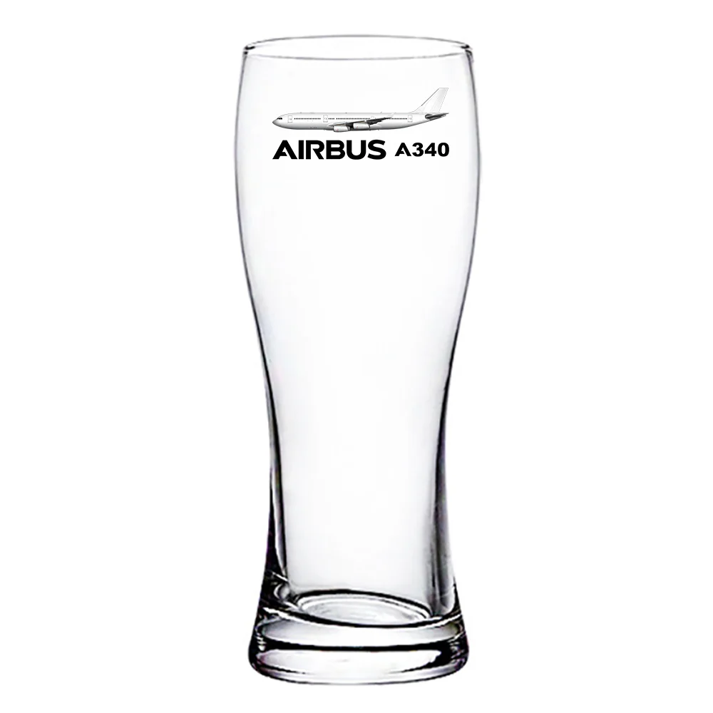 The Airbus A340 Designed Pilsner Beer Glasses - Image 2