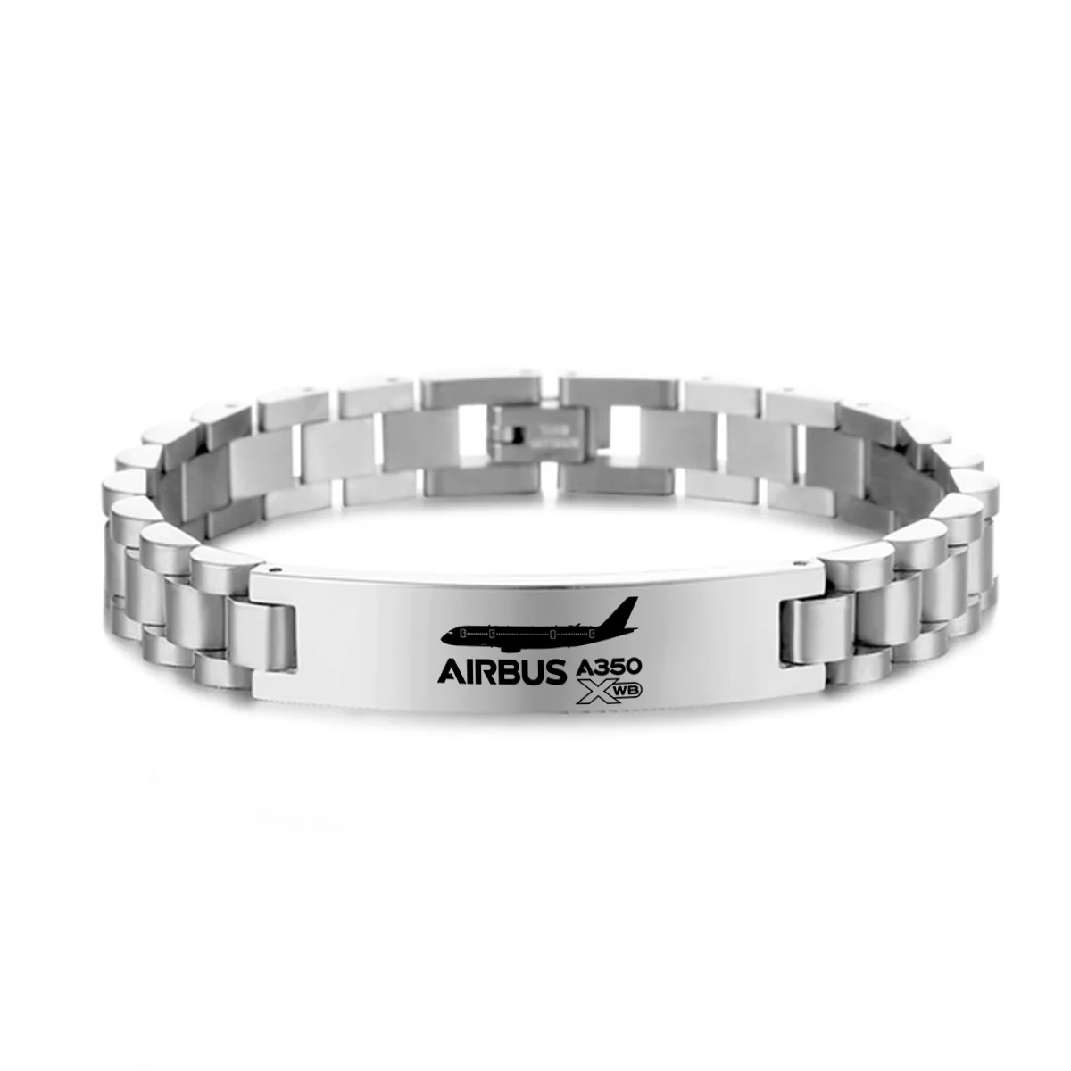 The Airbus A350 WXB Designed Stainless Steel Chain Bracelets - Image 2
