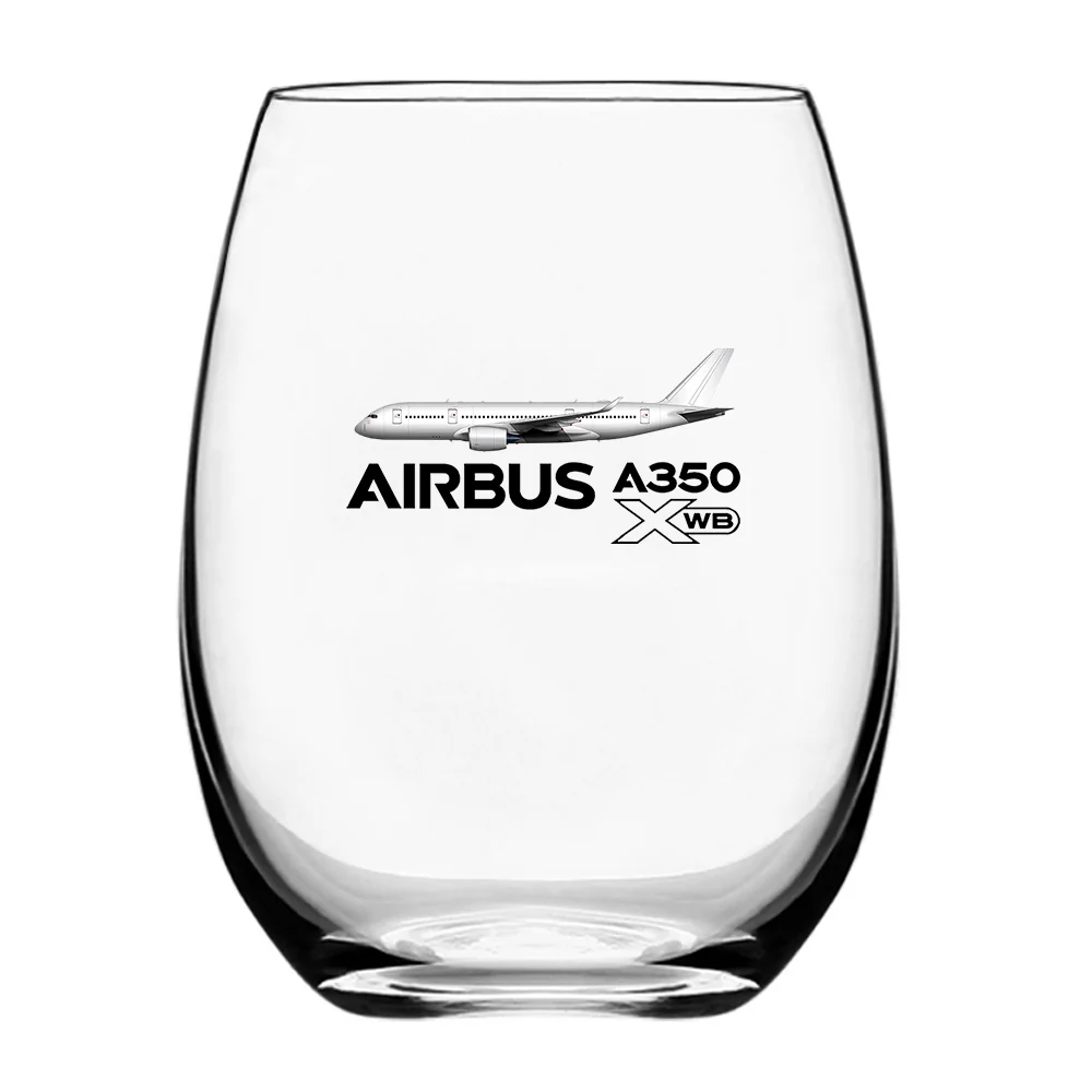 The Airbus A350 WXB Designed Water & Drink Glasses - Image 2
