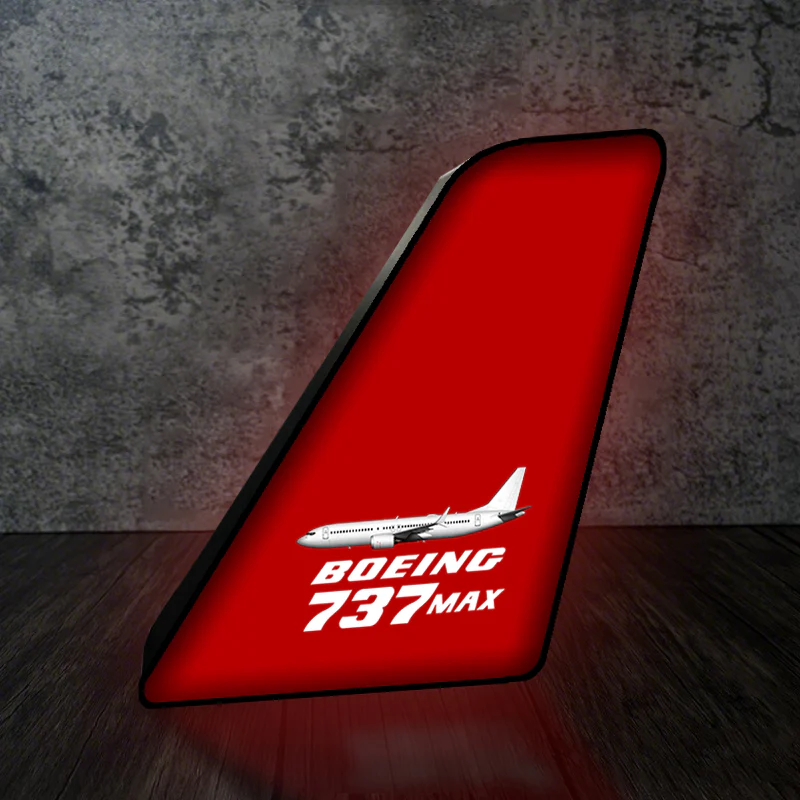 The Boeing 737Max Designed Led Aircraft Tail & 3D Lamp - Image 4