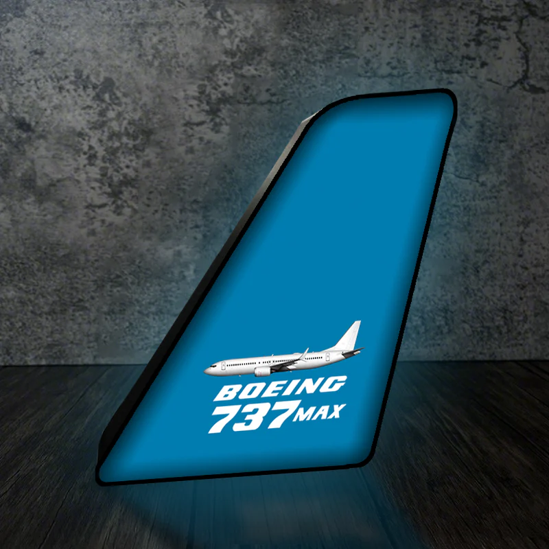 The Boeing 737Max Designed Led Aircraft Tail & 3D Lamp - Image 6