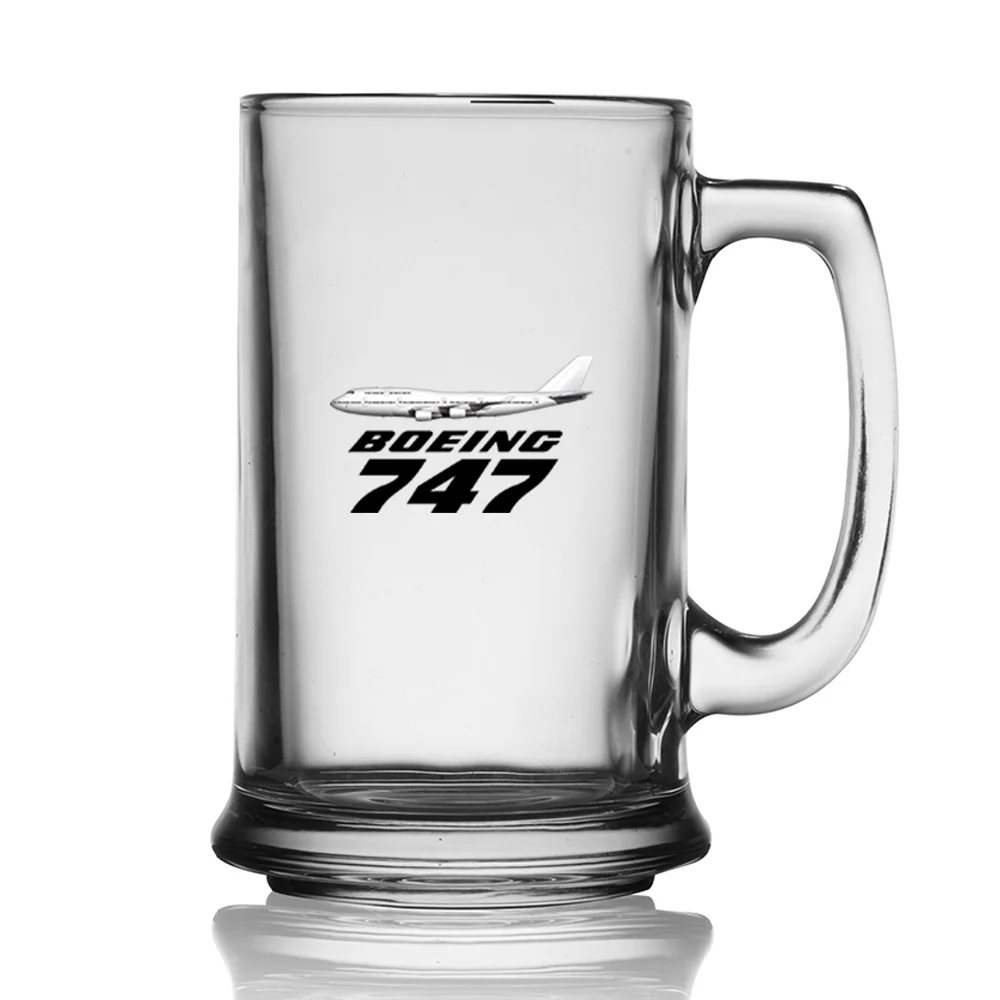 The Boeing 747 Designed Beer Glass with Holder - Image 2