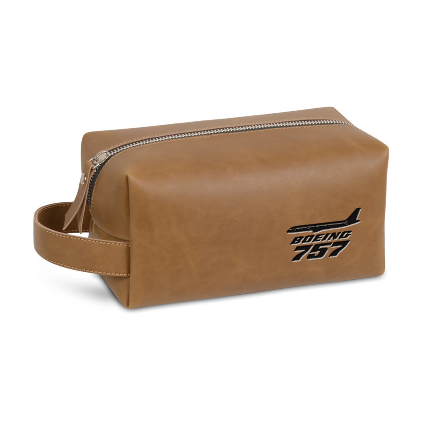 The Boeing 757 Designed Leather Clutch Toiletry Bag - Image 8