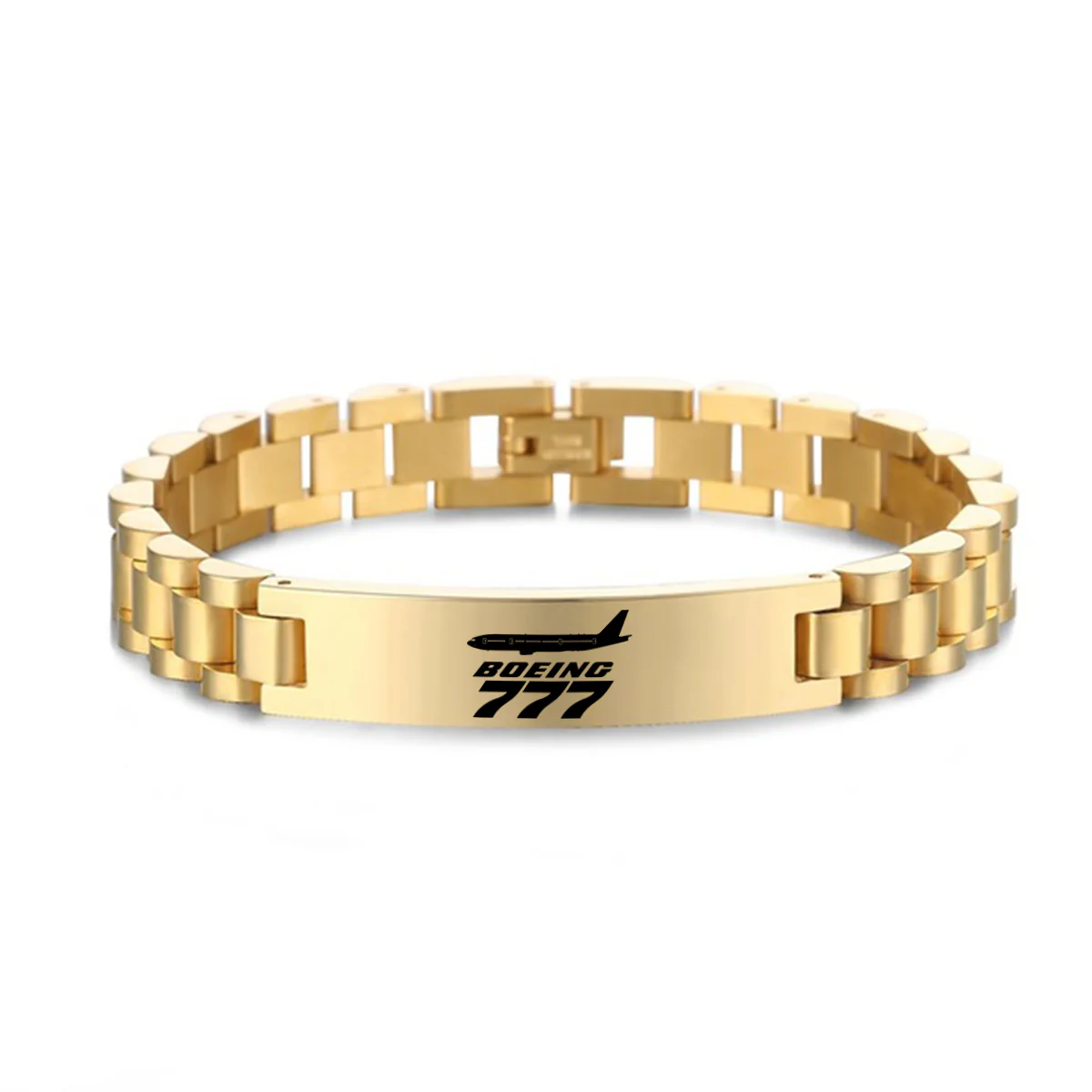 The Boeing 777 Designed Stainless Steel Chain Bracelets - Image 4