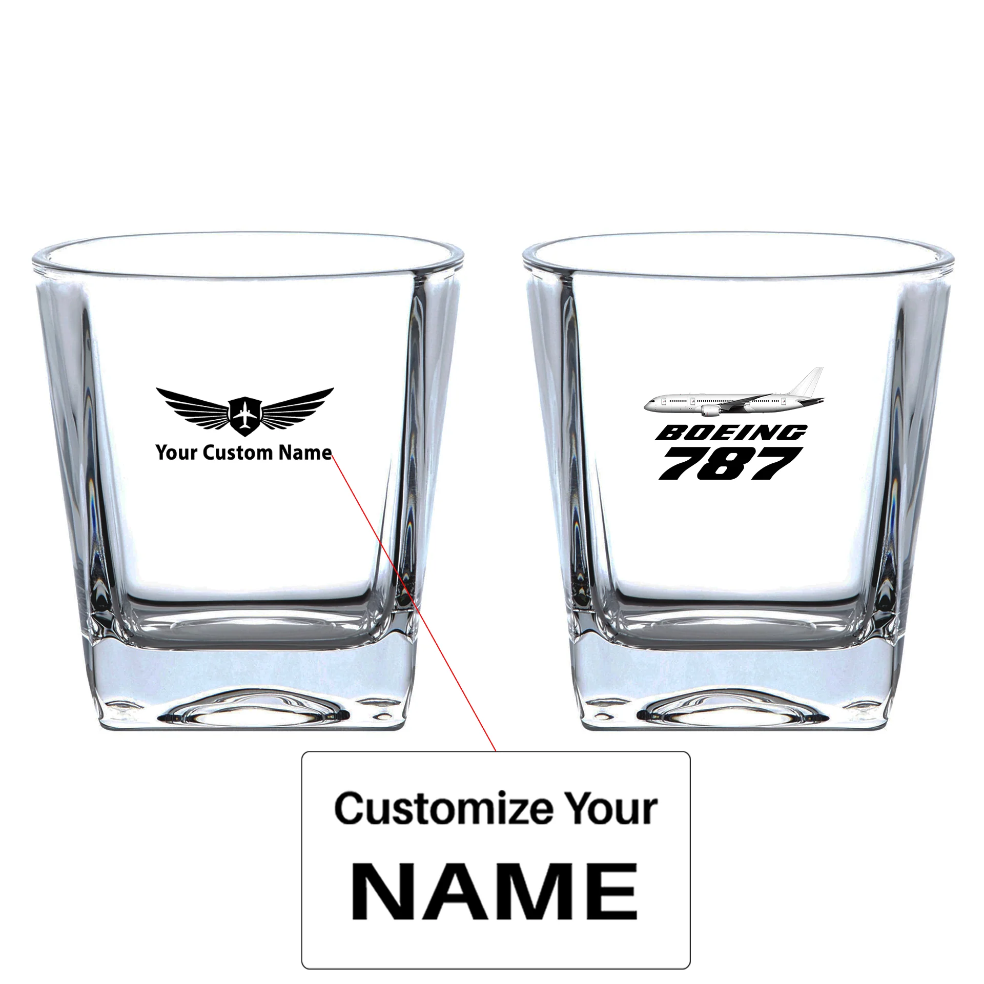 The Boeing 787 Designed Whiskey Glass