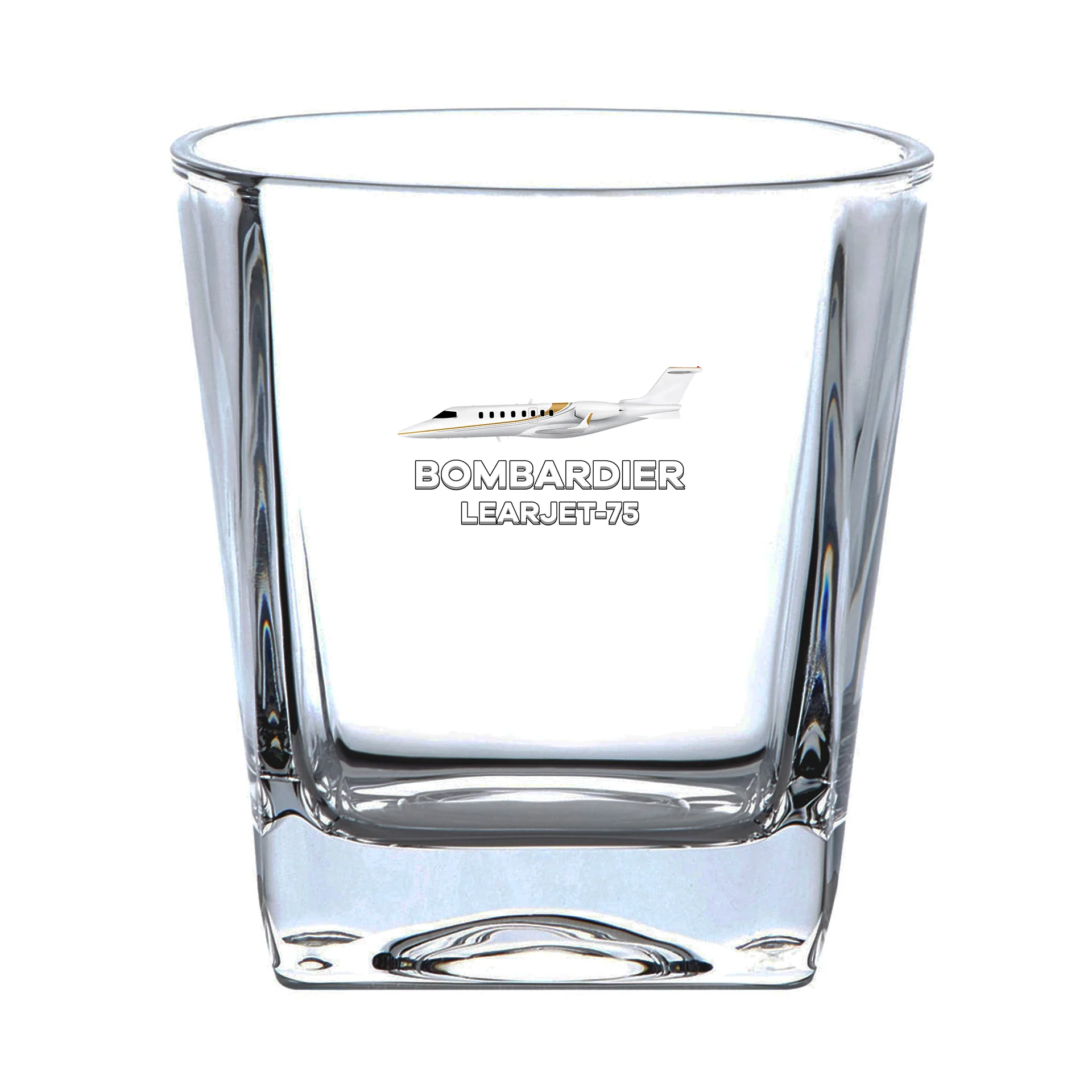 The Bombardier Learjet 75 Designed Whiskey Glass - Image 2