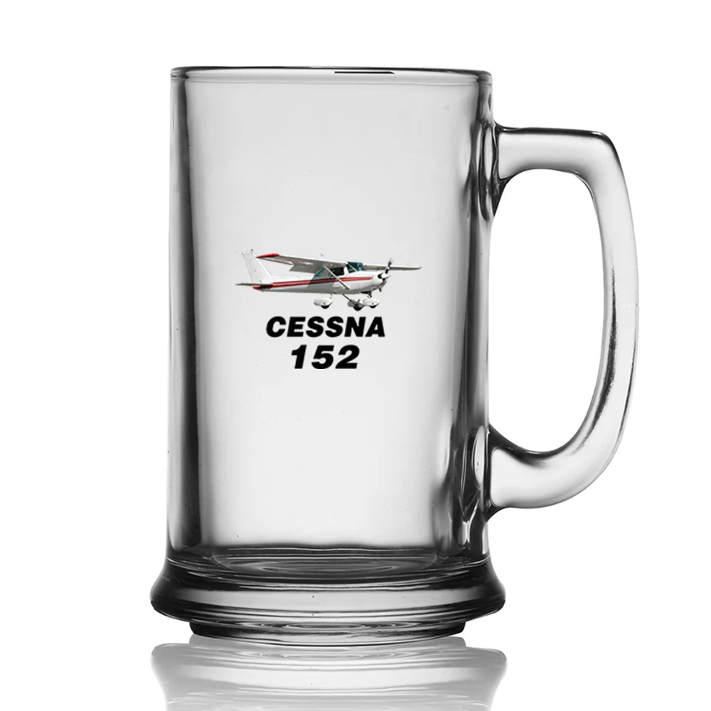 The Cessna 152 Designed Beer Glass with Holder - Image 2