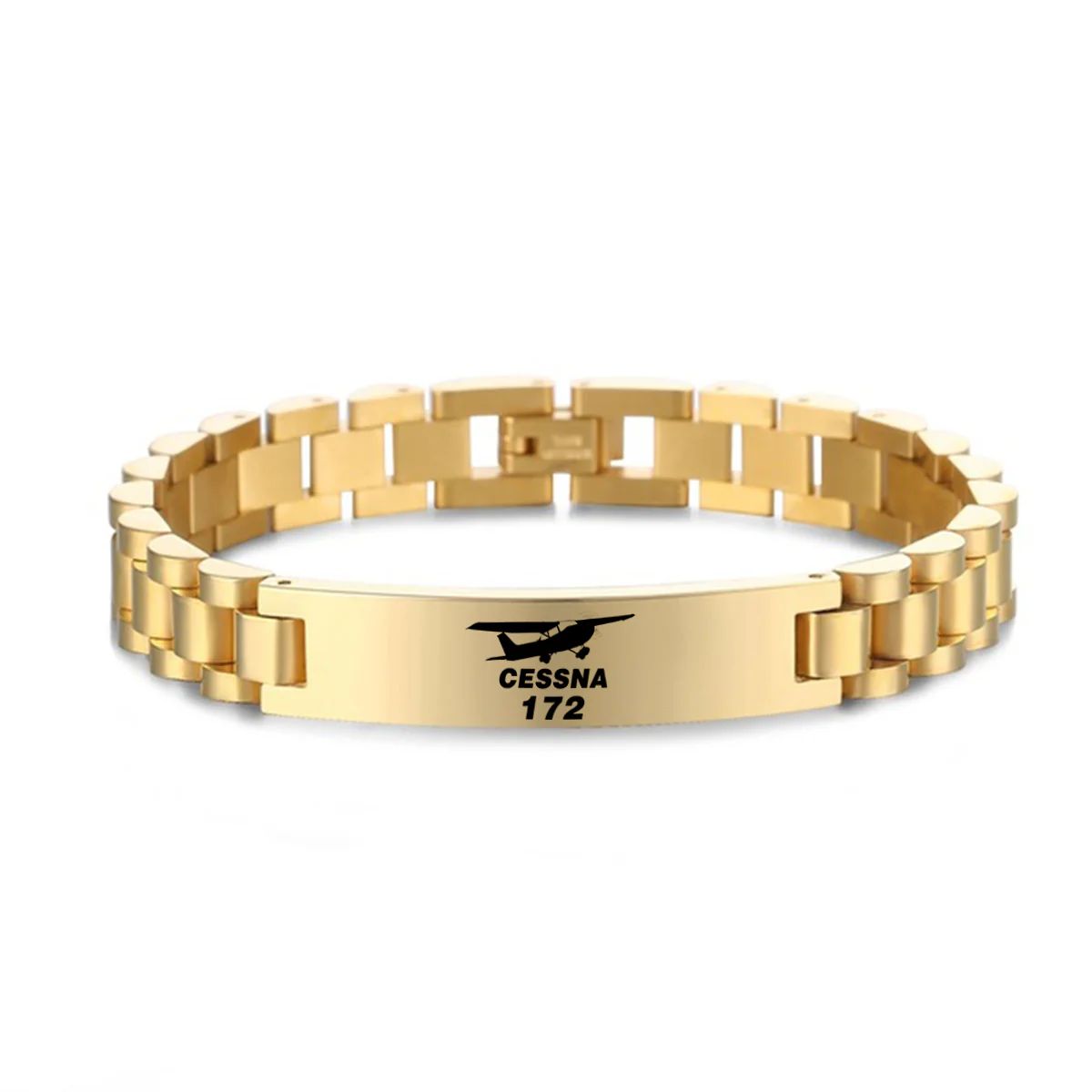 The Cessna 172 Designed Stainless Steel Chain Bracelets - Image 4