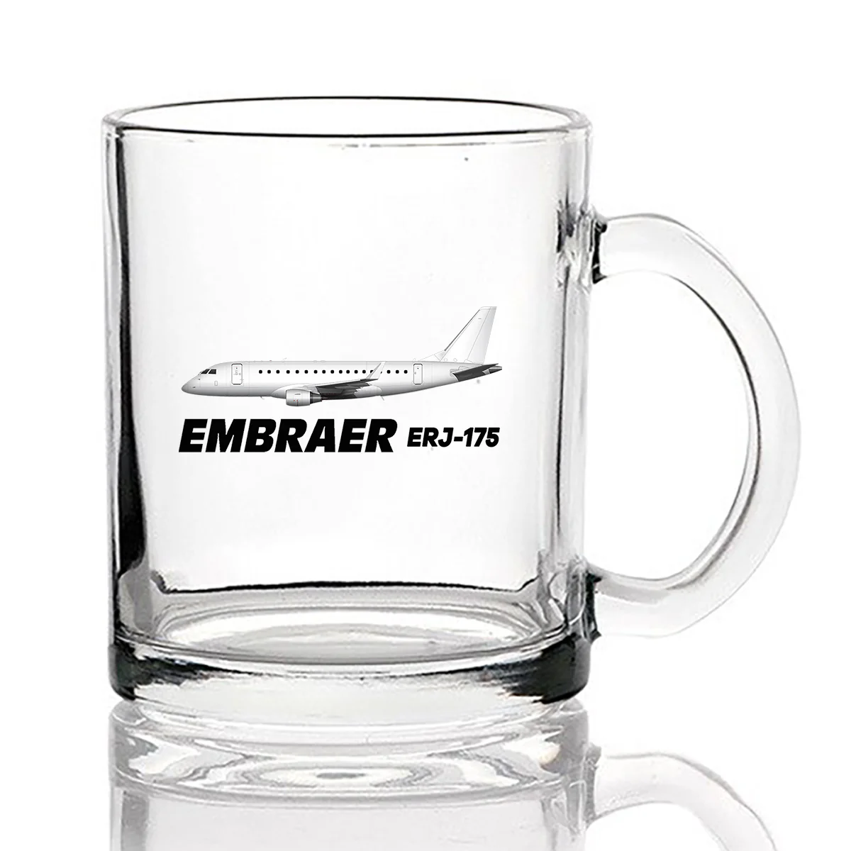 The Embraer ERJ-175 Designed Coffee & Tea Glasses - Image 2