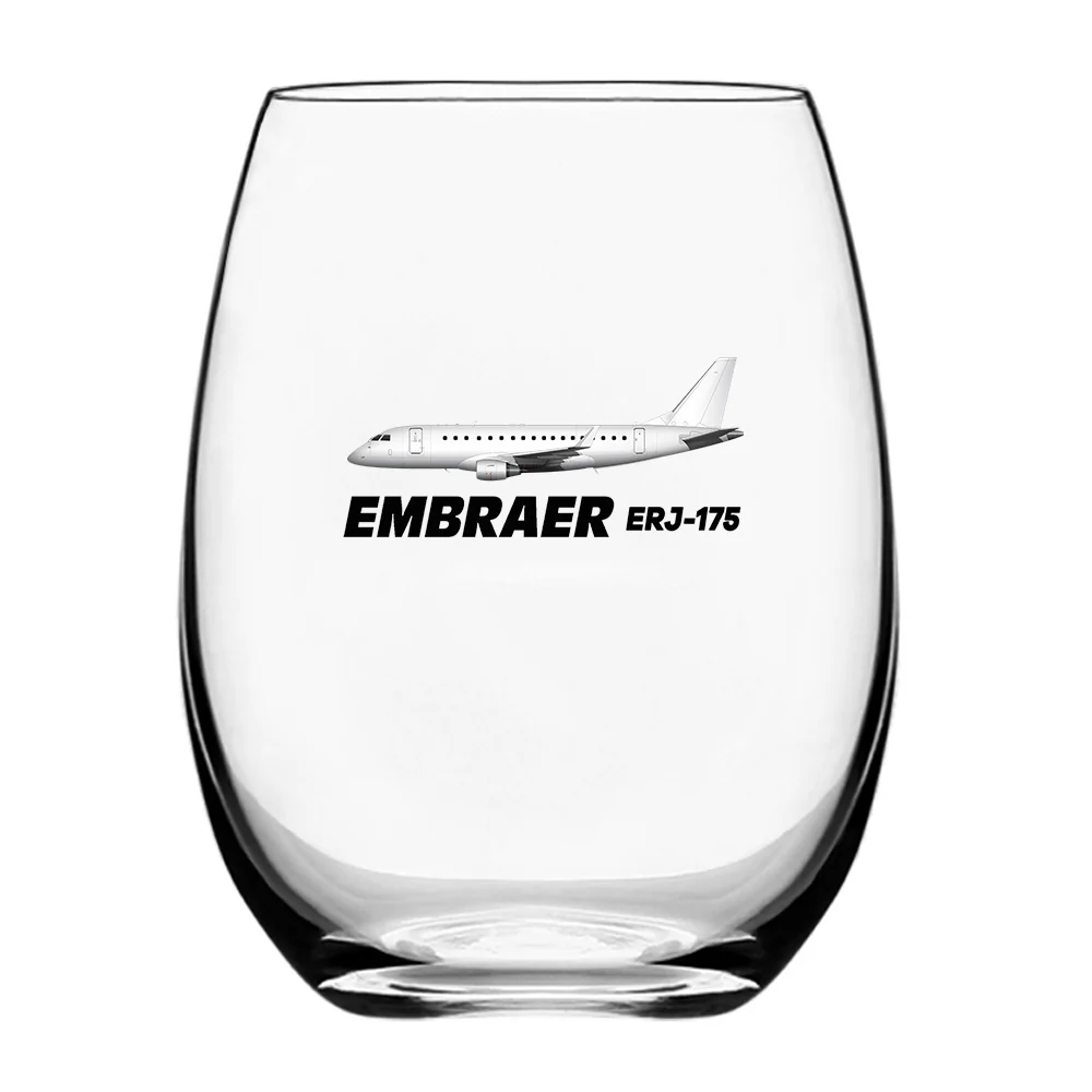 The Embraer ERJ-175 Designed Water & Drink Glasses - Image 2