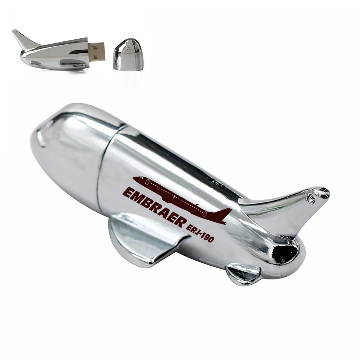 The Embraer ERJ-190 Designed Airplane Shape USB Drives - Image 2
