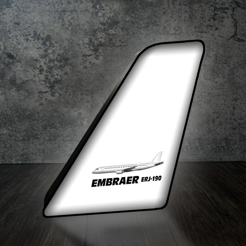 The Embraer ERJ-190 Designed Led Aircraft Tail & 3D Lamp - Image 2