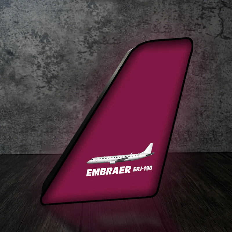 The Embraer ERJ-190 Designed Led Aircraft Tail & 3D Lamp - Image 9