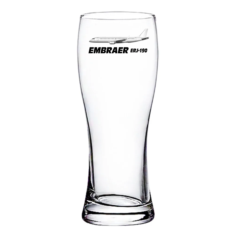 The Embraer ERJ-190 Designed Pilsner Beer Glasses - Image 2