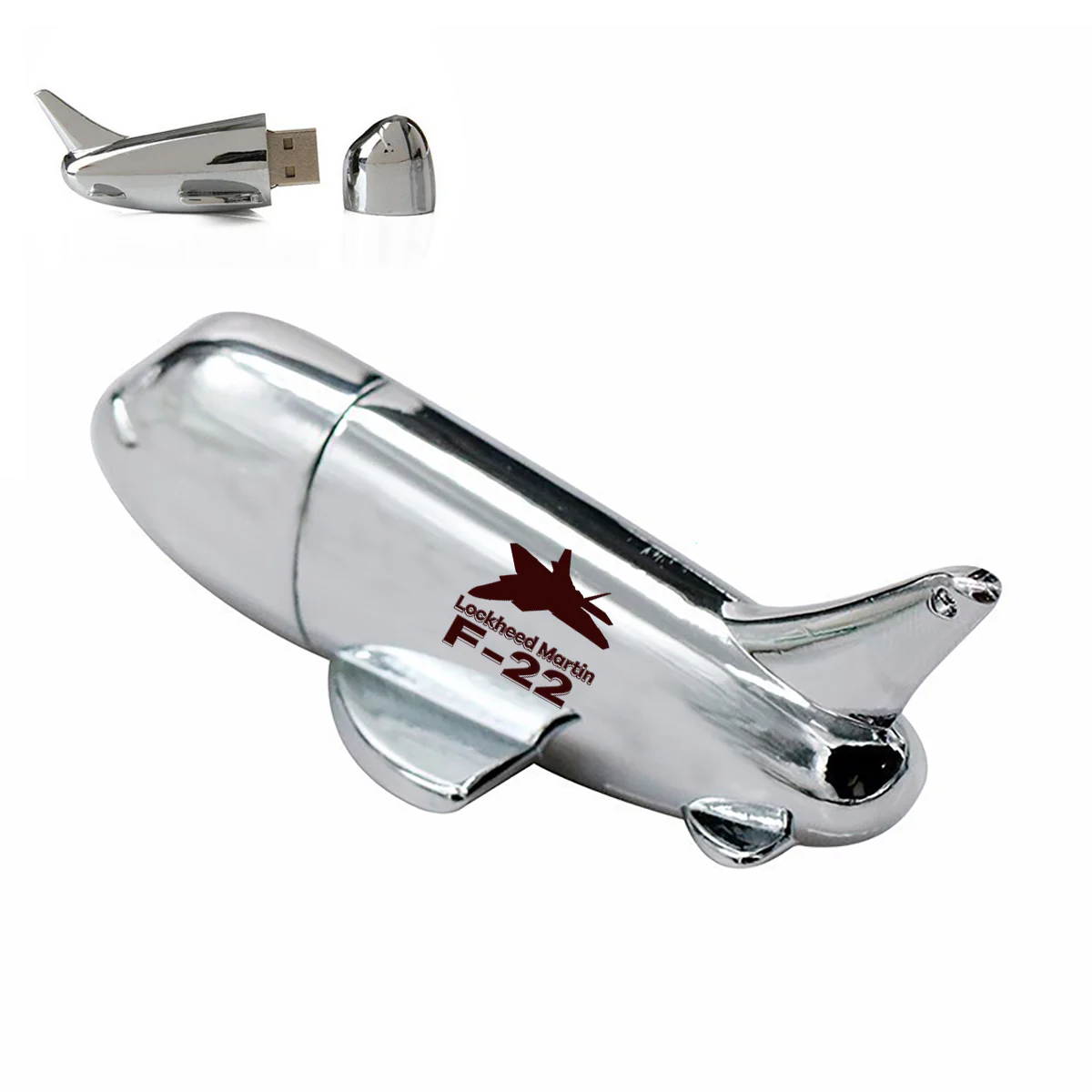 The Fighter Jet 22 Silhouette Designed Airplane Shape USB Drives - Image 2