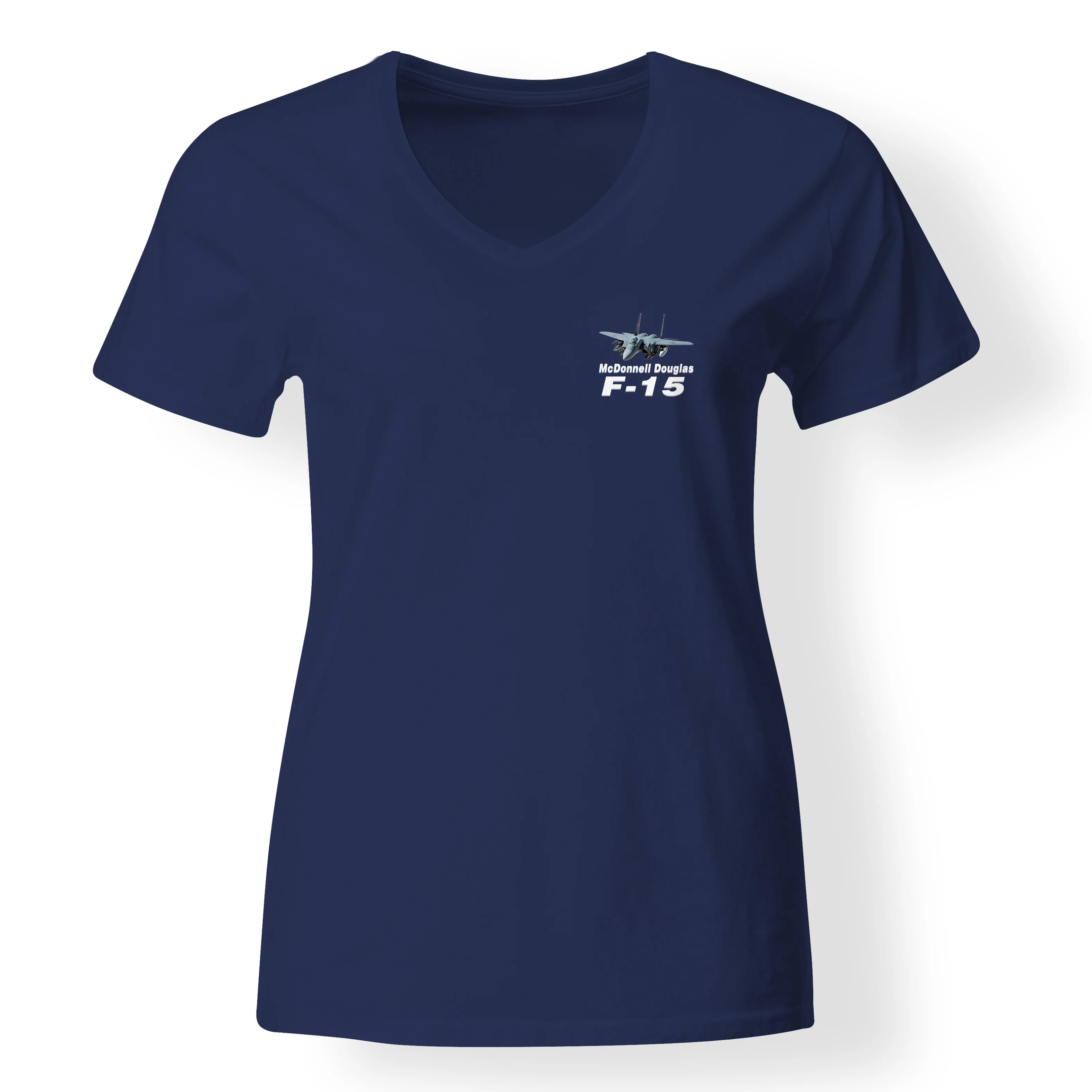 The McDonnell Douglas F15 Designed V-Neck T-Shirts - Image 12