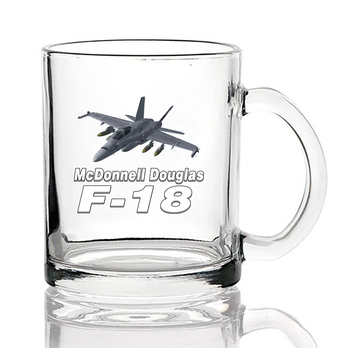 The McDonnell Douglas F18 Designed Coffee & Tea Glasses - Image 2
