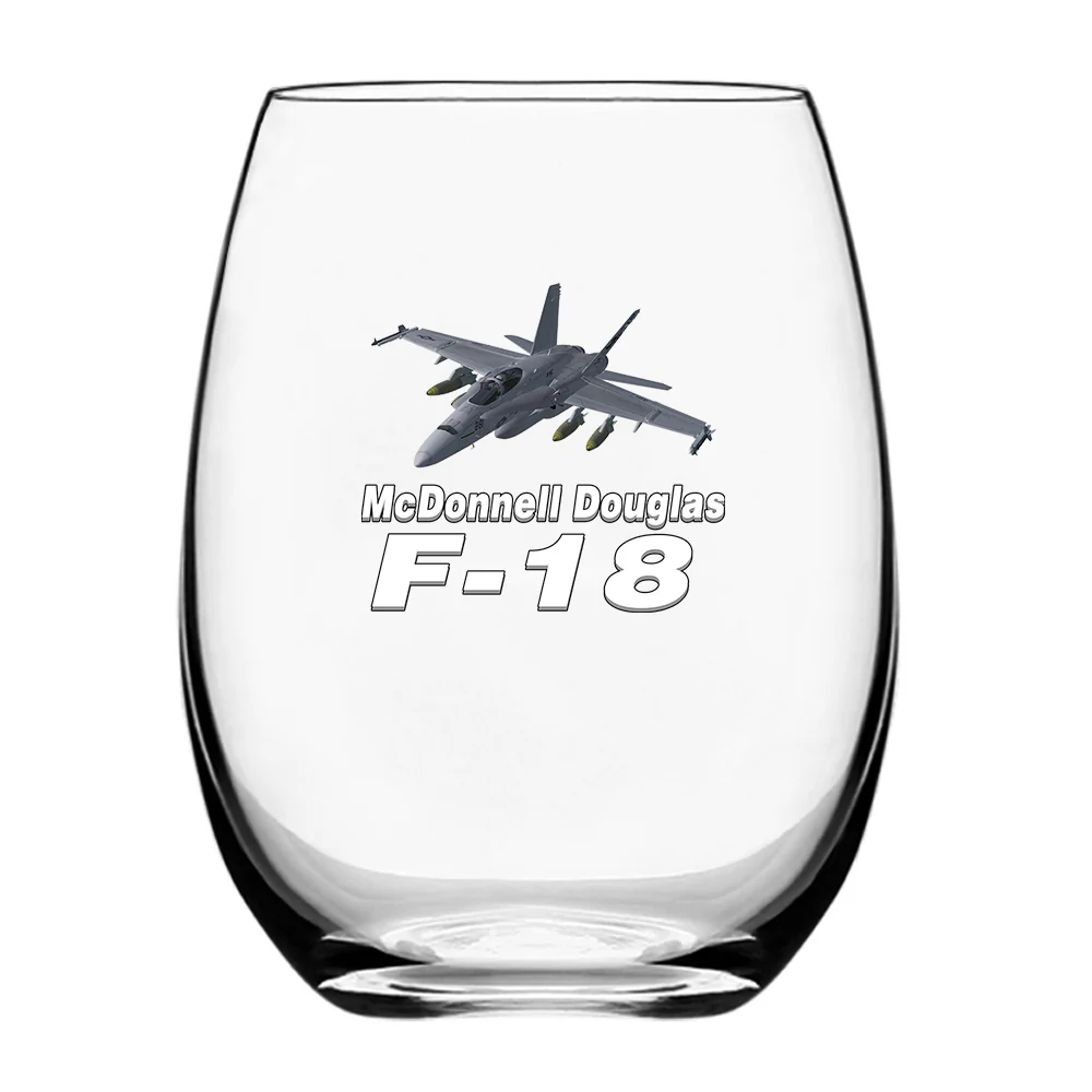 The McDonnell Douglas F18 Designed Water & Drink Glasses - Image 2