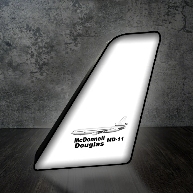 The McDonnell Douglas MD-11 Designed Led Aircraft Tail & 3D Lamp - Image 2