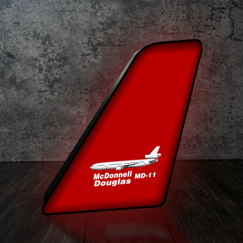 The McDonnell Douglas MD-11 Designed Led Aircraft Tail & 3D Lamp - Image 4