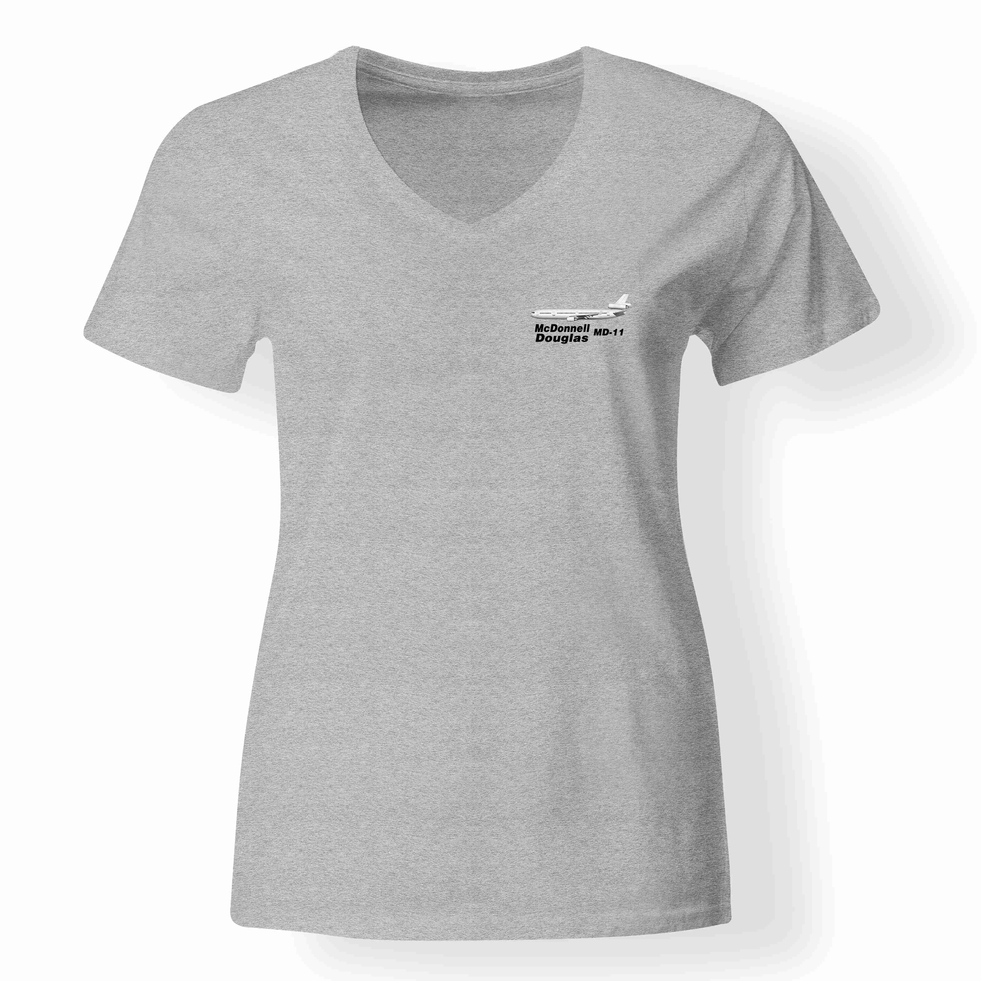 The McDonnell Douglas MD-11 Designed V-Neck T-Shirts - Image 16